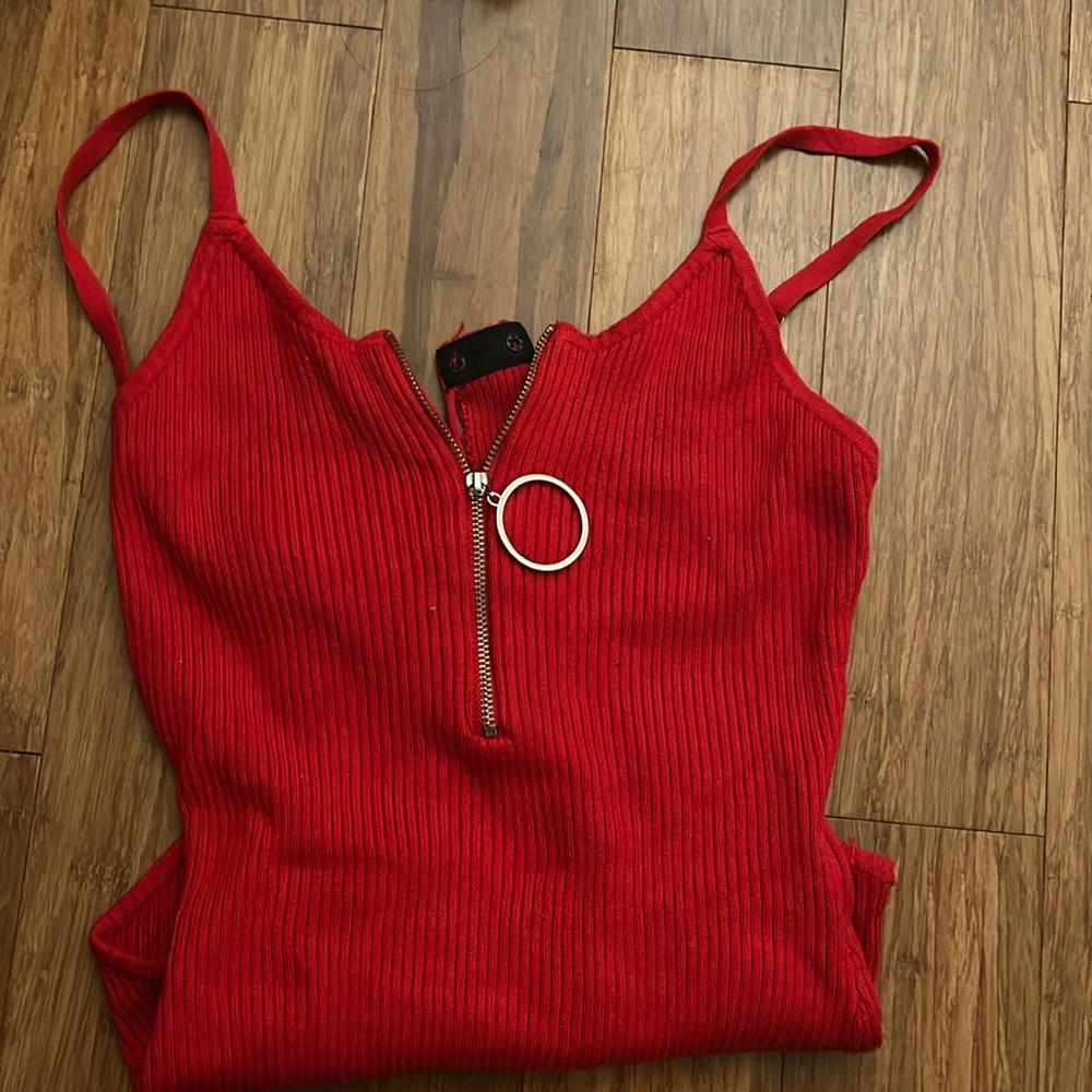 Red studio f shirt